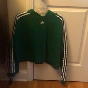 cropped adidas hoodie